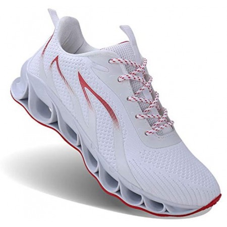 Mens Athletic Walking Blade Running Tennis Shoes Fashion Sneakers White