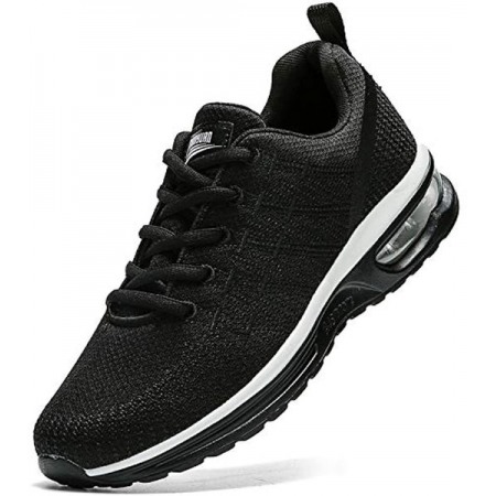 Running Shoes Men's Athletic Gym Tennis Shoes Sneakers Lightweight Walking Shoes Black